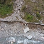 Alluvione nel territorio del Parco Alpi Marittime (foto archivio Ente parco)
